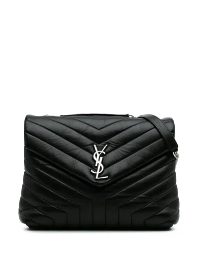 Pre-owned Saint Laurent 2020 Medium Matelasse Leather Loulou Shoulder Bag