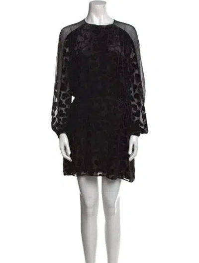 Pre-owned Saint Laurent 2020 Mini Dress In Black