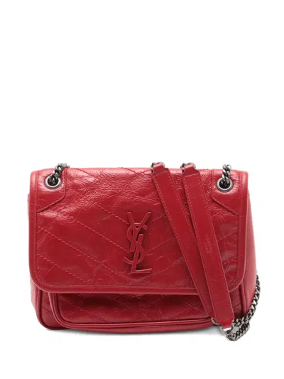 Pre-owned Saint Laurent 2020 Niki Baby Shoulder Bag In Red