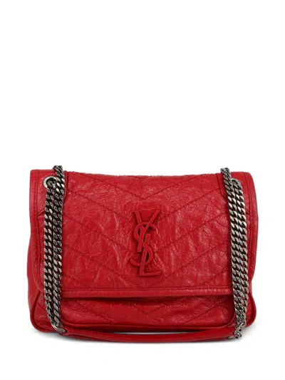 Pre-owned Saint Laurent 2020 Niki Baby Shoulder Bag In Red