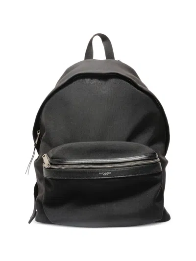 Pre-owned Saint Laurent 2020 Paris City Backpack In Black