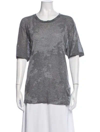 Pre-owned Saint Laurent 2020 Patterned T-shirt In Grey