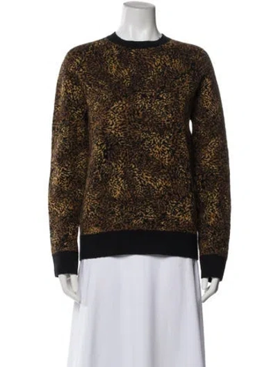 Pre-owned Saint Laurent 2020 Printed Sweater In Brown