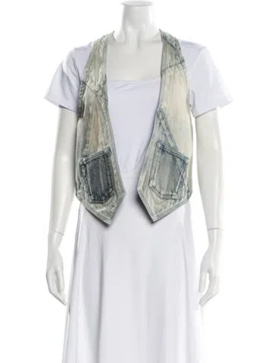 Pre-owned Saint Laurent 2020 Printed Vest In Blue