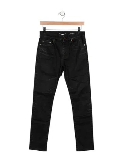 Pre-owned Saint Laurent 2020 Straight-leg Jeans In Black