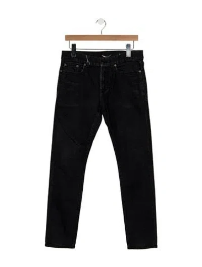 Pre-owned Saint Laurent 2020 Straight-leg Jeans In Black