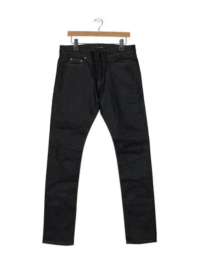 Pre-owned Saint Laurent 2020 Straight-leg Jeans In Blue