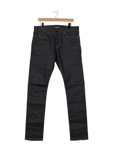 Pre-owned Saint Laurent 2020 Straight-leg Jeans In Blue
