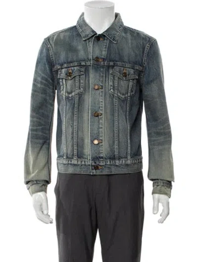 Pre-owned Saint Laurent 2020 Trucker Jacket In Blue