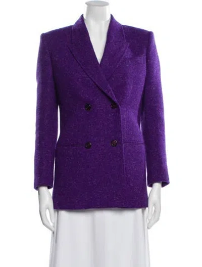 Pre-owned Saint Laurent 2020 Wool Blazer In Purple