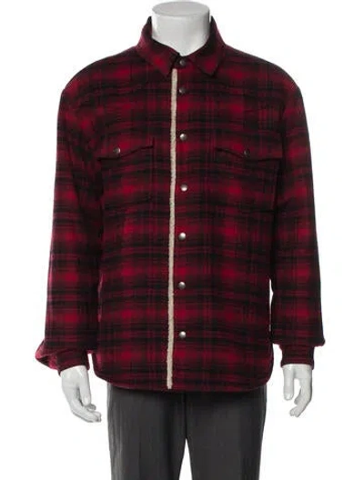 Pre-owned Saint Laurent 2020 Wool Bomber Jacket In Red