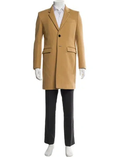 Pre-owned Saint Laurent 2020 Wool Overcoat In Brown