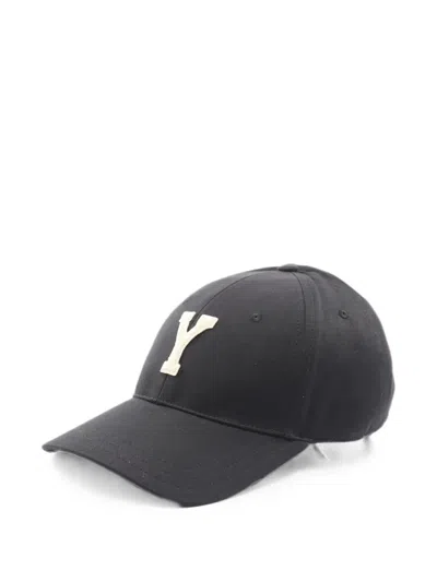 Pre-owned Saint Laurent 2020 Y Varsity Baseball Cap In Black