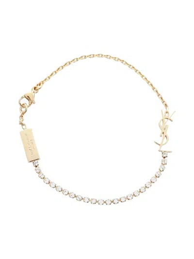 Pre-owned Saint Laurent 2020s Cassandra-charm Bracelet In Gold