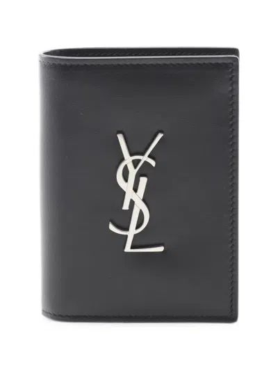 Pre-owned Saint Laurent 2020s Cassandre Bi-fold Wallet In Black
