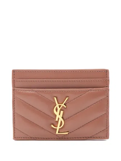 Pre-owned Saint Laurent 2020s Cassandre Card Holder