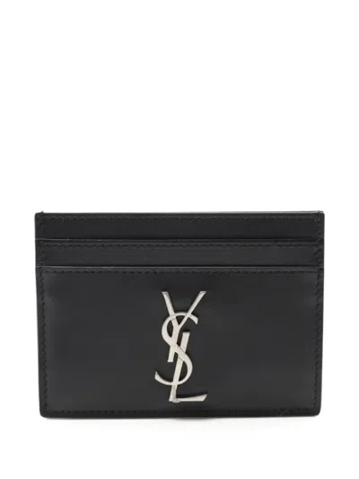 Pre-owned Saint Laurent 2020s Cassandre Leather Cardholder