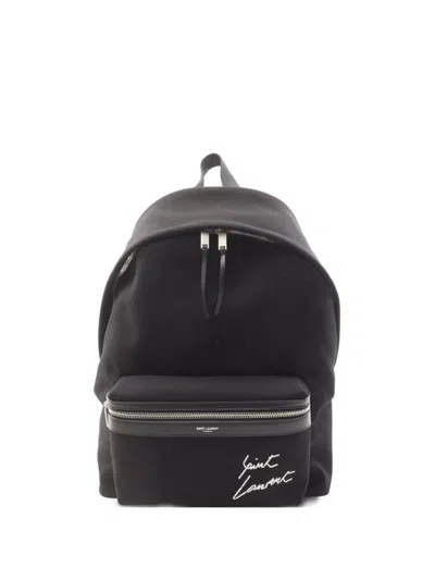 Pre-owned Saint Laurent 2020s City Cotton Backpack