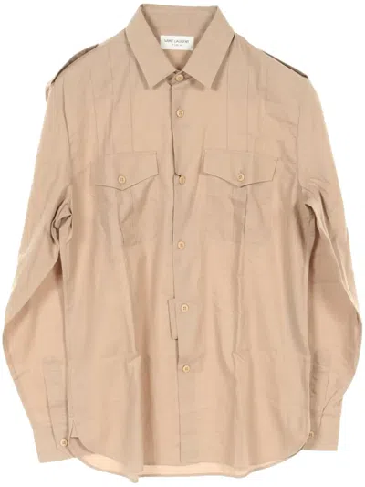 Pre-owned Saint Laurent 2020s Cotton Shirt In Neutrals