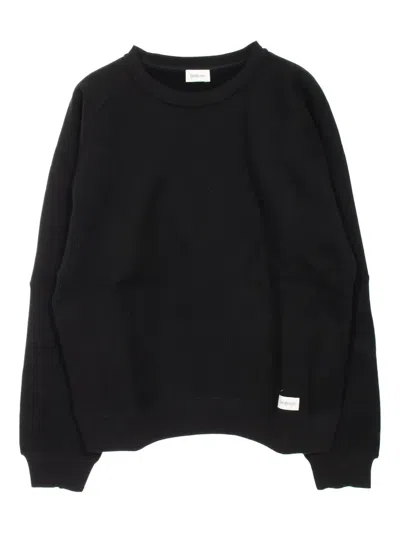 Pre-owned Saint Laurent 2020s Crew Neck Patch Sweatshirt In Black
