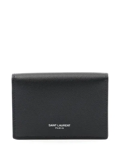 Pre-owned Saint Laurent 2020s Grained Leather Cardholder