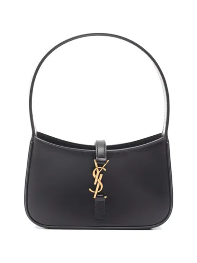 Pre-owned Saint Laurent 2020s Le 5 À 7 Leather Shoulder Bag In Black