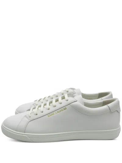 Pre-owned Saint Laurent 2020s Logo-print Sneakers In White