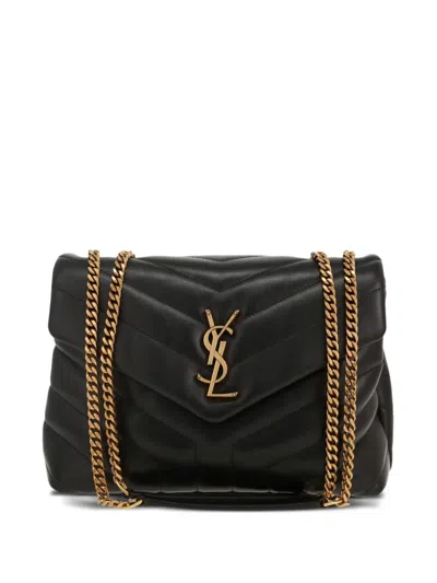 Pre-owned Saint Laurent 2020s Loulou Shoulder Bag In Black