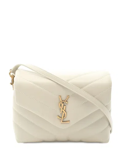 Pre-owned Saint Laurent 2020s Loulou Toy Shoulder Bag In Neutral