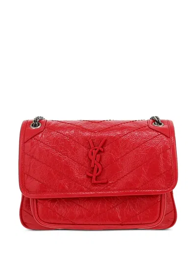 Pre-owned Saint Laurent 2020s Niki Baby Shoulder Bag In Red