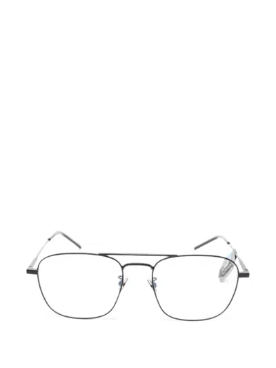 Pre-owned Saint Laurent 2020s Pilot-frame Glasses In Black