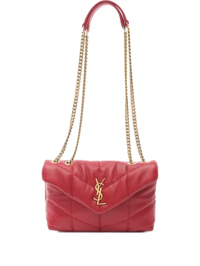 Pre-owned Saint Laurent 2020s Puffer Toy Shoulder Bag Leather Red