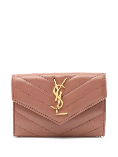 Pre-owned Saint Laurent 2020s Quilted Leather Bi-fold Wallet