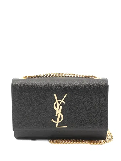 Pre-owned Saint Laurent 2020s Small Kate Chain Shoulder Bag In Black