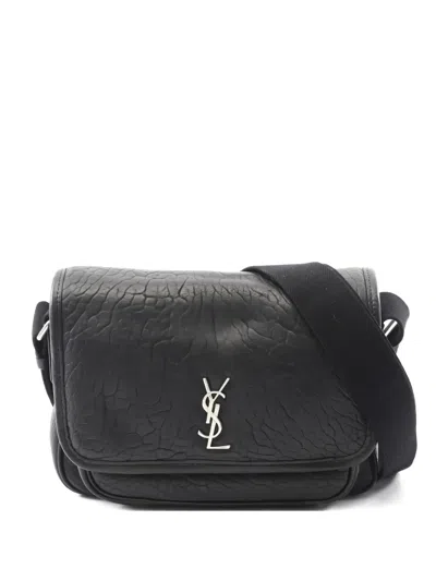 Pre-owned Saint Laurent 2020s Small Nikki Leather Shoulder Bag In Black