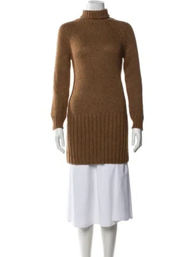 Pre-owned Saint Laurent 2021 Alpaca Sweater In Brown