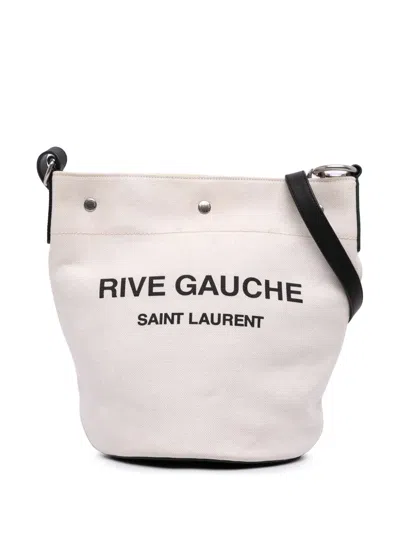 Pre-owned Saint Laurent 2021 Canvas Rive Gauche Bucket Bag