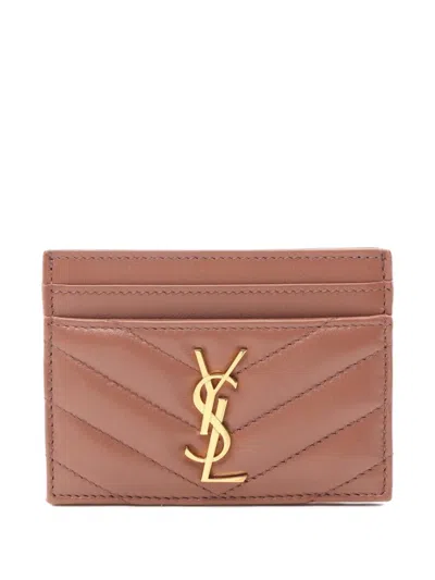 Pre-owned Saint Laurent 2021 Cassandre Cardholder