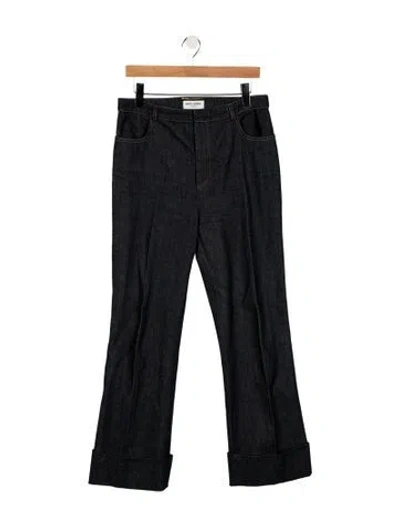 Pre-owned Saint Laurent 2021 Flared Jeans In Blue