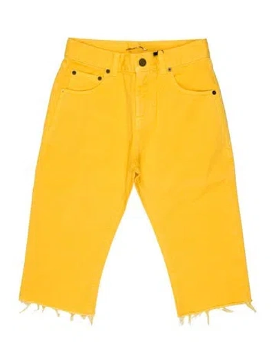 Pre-owned Saint Laurent 2021 Knee-length Shorts W/ Tags In Yellow