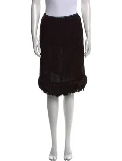 Pre-owned Saint Laurent 2021 Knee-length Skirt W/ Tags In Black