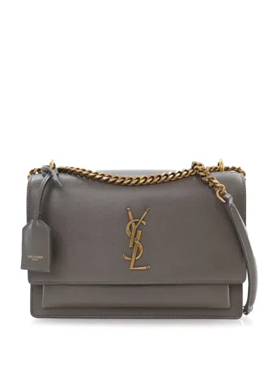 Pre-owned Saint Laurent 2021 Medium Smooth Calfskin Sunset Bag Crossbody Bag