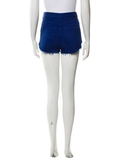 Pre-owned Saint Laurent 2021 Mini Shorts W/ Tags In Blue