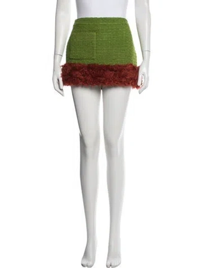 Pre-owned Saint Laurent 2021 Mini Skirt In Green