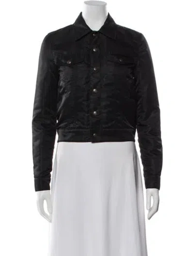 Pre-owned Saint Laurent 2021 Nylon Denim Jacket In Black