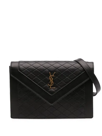 Pre-owned Saint Laurent 2021 Quilted Lambskin Gaby Shoulder Bag