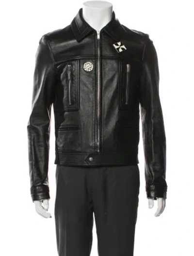 Pre-owned Saint Laurent 2021 Rude Boy Moto Jacket In Black