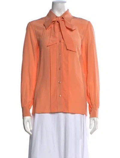 Pre-owned Saint Laurent 2021 Silk Blouse In Neutral