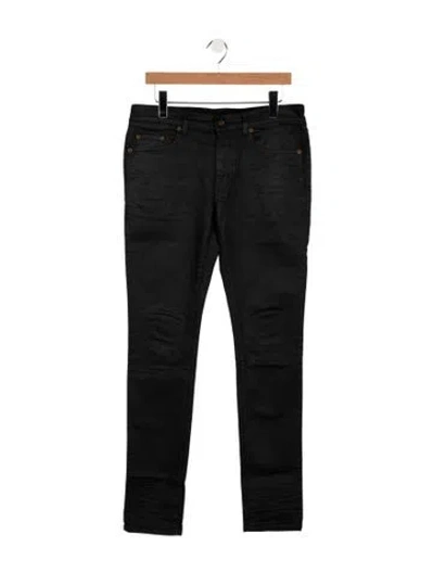 Pre-owned Saint Laurent 2021 Slim Fit Jeans In Black