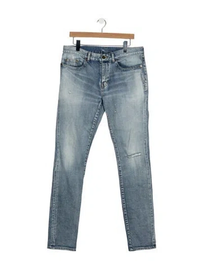 Pre-owned Saint Laurent 2021 Slim Fit Jeans In Blue